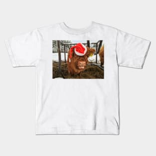Scottish Highland Cattle Calf 1627 Kids T-Shirt